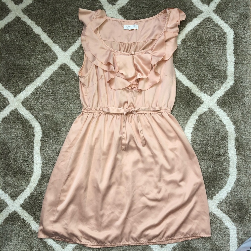 Forever 21 Blush Pink Ruffle Sleeveless Dress